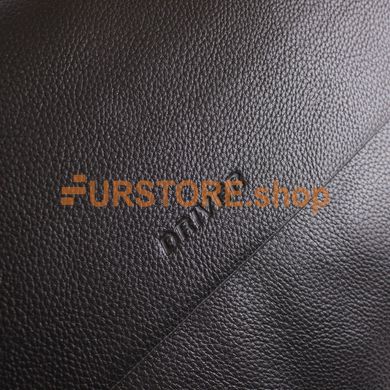 фотогорафия Портфель из искусственной кожи de esse DR19163-A235 Черный в магазине женской меховой одежды https://furstore.shop
