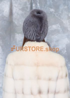 фотогорафия Женская норковая меховая шапка в магазине женской меховой одежды https://furstore.shop