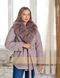 фото Жіноче пальто кольору лаванда з хутряним коміром в онлайн крамниці жіночого одягу https://furstore.shop