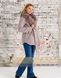 photo Women's lavander colour winter coat with fur collar in the women's furs clothing web store https://furstore.shop