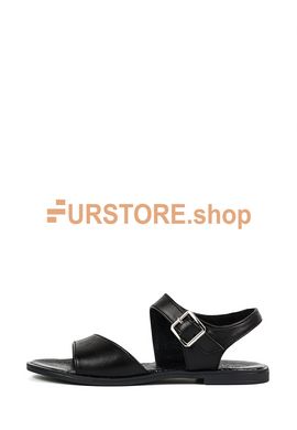 фотогорафія Стильні шкіряні босоніжки чорного кольору в онлайн крамниці хутряного одягу https://furstore.shop