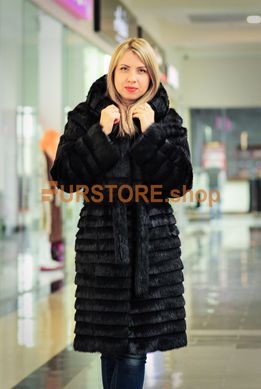 photographic Long mink fur coat in the women's fur clothing store https://furstore.shop