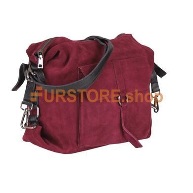 фотогорафия Сумка de esse 3272-30 Бордовая в магазине женской меховой одежды https://furstore.shop