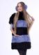 фото Теплые наушники из натурального меха, серо голубого цвета в онлайн крамниці жіночого одягу https://furstore.shop