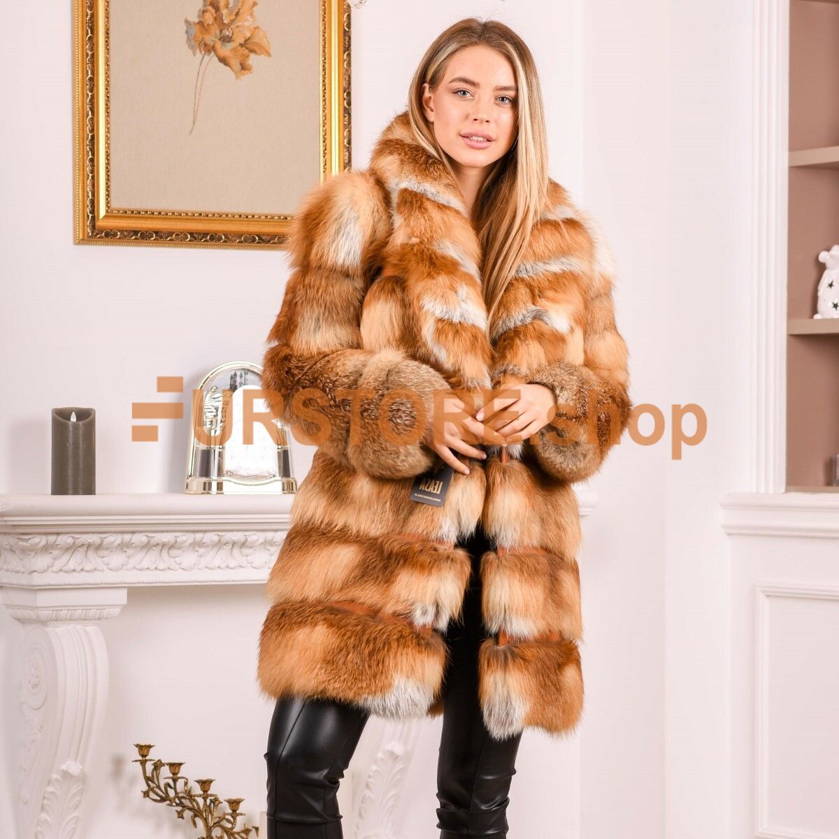 3-In-1 Golden Mink Fur Bag - furoutlet - fur coat, fur jackets