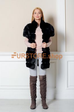 photographic Short sleeve rabbit fur coat in the women's fur clothing store https://furstore.shop