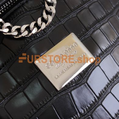 фотогорафия Сумка-рюкзак de esse D23306-1 Черная в магазине женской меховой одежды https://furstore.shop