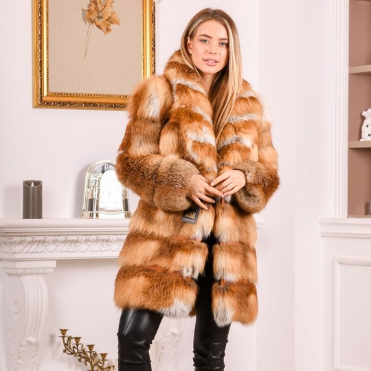 Fur coats from red fox