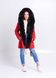 photo Winter red parka with fur like sable in the women's furs clothing web store https://furstore.shop