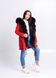 photo Winter red parka with fur like sable in the women's furs clothing web store https://furstore.shop