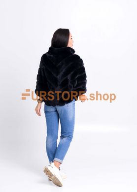 photographic Short fur coat of rex rabbit in the women's fur clothing store https://furstore.shop