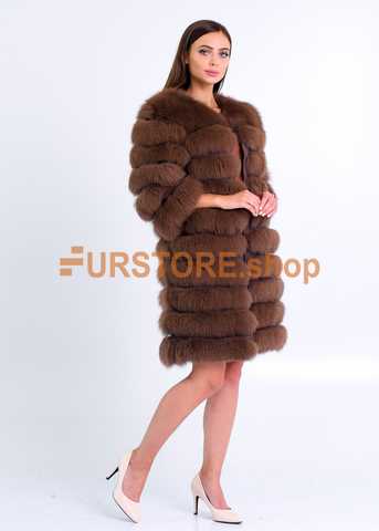 Buy women's fox fur coat, real fur in the online shop FURstore