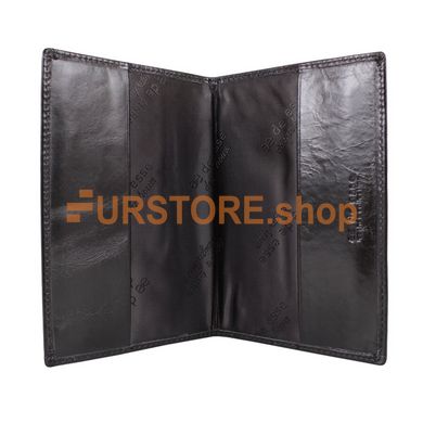фотогорафия Обложка для паспорта de esse LC14002-YP01 Черная в магазине женской меховой одежды https://furstore.shop