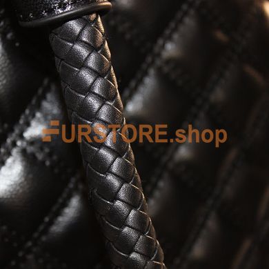 фотогорафия Сумка de esse C22783-1 Черная в магазине женской меховой одежды https://furstore.shop