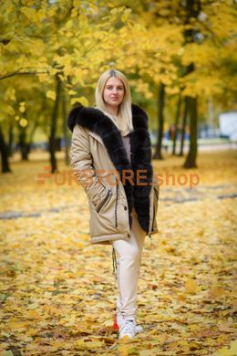 photographic Beige Arctic Fox Park | natural fur in the women's fur clothing store https://furstore.shop