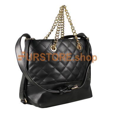фотогорафия Сумка de esse C22810-1 Черная в магазине женской меховой одежды https://furstore.shop