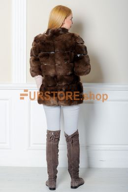 photographic Fur coat, sable color in the women's fur clothing store https://furstore.shop