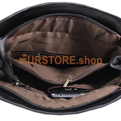 фотогорафия Сумка de esse C22840-1 Черная в магазине женской меховой одежды https://furstore.shop