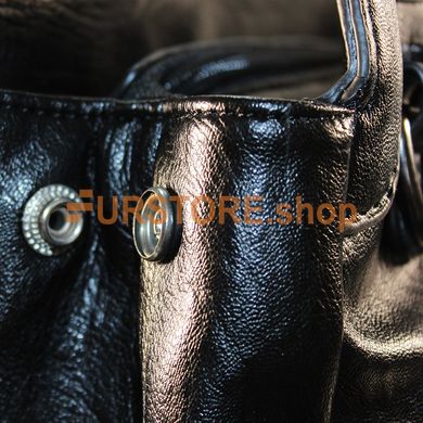 фотогорафия Сумка de esse C22840-1 Черная в магазине женской меховой одежды https://furstore.shop