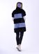 фото Комбінована хутряна жилетка, сіра з чорним в онлайн крамниці жіночого одягу https://furstore.shop