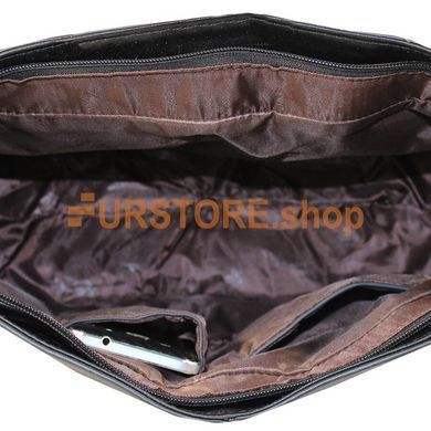 фотогорафия Сумка de esse C22903-1 Черная в магазине женской меховой одежды https://furstore.shop