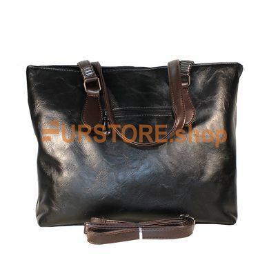 фотогорафия Сумка de esse C22903-1 Черная в магазине женской меховой одежды https://furstore.shop