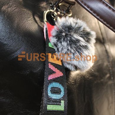 фотогорафия Сумка de esse C22903-1 Черная в магазине женской меховой одежды https://furstore.shop