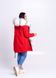 фото Жіноча червона парка з хутром арктичної лисиці в онлайн крамниці жіночого одягу https://furstore.shop