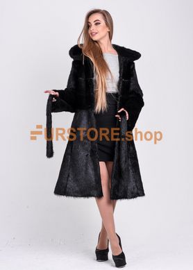 photographic Winter coat - bell from sheared nutria fur in the women's fur clothing store https://furstore.shop