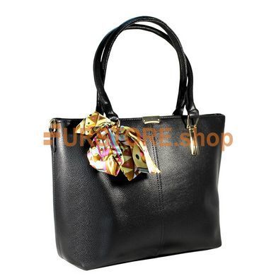 фотогорафия Сумка de esse C22905-1 Черная в магазине женской меховой одежды https://furstore.shop