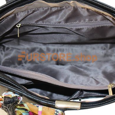 фотогорафия Сумка de esse C22905-1 Черная в магазине женской меховой одежды https://furstore.shop