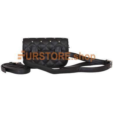 фотогорафия Сумка de esse DS23935-4001 Черная в магазине женской меховой одежды https://furstore.shop