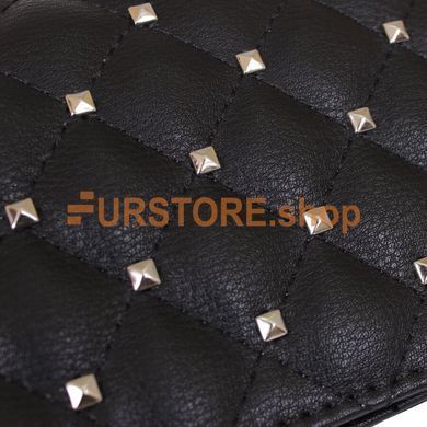 фотогорафия Сумка de esse DS23935-4001 Черная в магазине женской меховой одежды https://furstore.shop