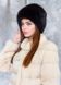 photo Brown women's hat made of arctic fox fur in the women's furs clothing web store https://furstore.shop