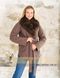 photo Brown wool jacket with polar fox collar in the women's furs clothing web store https://furstore.shop