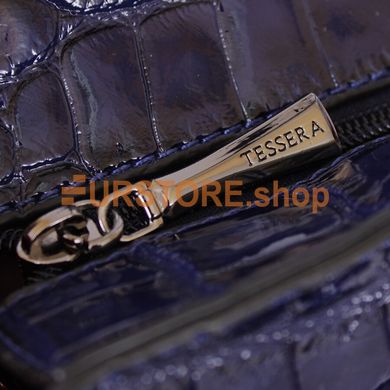 фотогорафия Сумка de esse T37577-4 Синяя в магазине женской меховой одежды https://furstore.shop