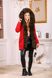 photo Red winter parka with sable fur  in the women's furs clothing web store https://furstore.shop