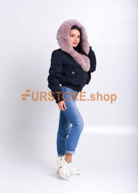 photographic Short fur's parka with lavander polar fox in the women's fur clothing store https://furstore.shop