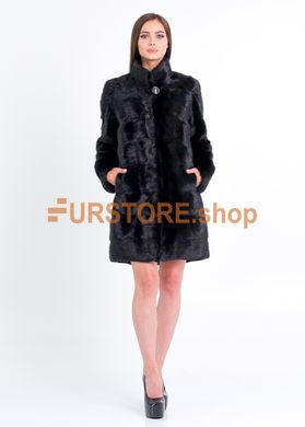 фотогорафія Норкова шуба трансформер чорного кольору в онлайн крамниці хутряного одягу https://furstore.shop