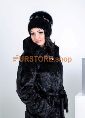 photographic Fur hat from arctic fox in the women's fur clothing store https://furstore.shop