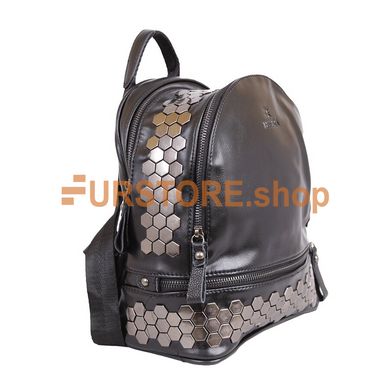 фотогорафия Сумка-рюкзак de esse T37669-1 Черная в магазине женской меховой одежды https://furstore.shop