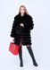 photo Black fur coat transformer from a polar fox in the women's furs clothing web store https://furstore.shop