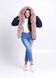 photo Short fur's parka with lavander polar fox in the women's furs clothing web store https://furstore.shop