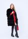 photo Black fur coat transformer from a polar fox in the women's furs clothing web store https://furstore.shop