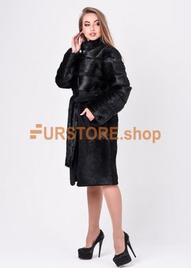 photographic Longitudinally transverse female nutria coat, natural fur in the women's fur clothing store https://furstore.shop