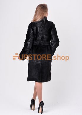 photographic Longitudinally transverse female nutria coat, natural fur in the women's fur clothing store https://furstore.shop