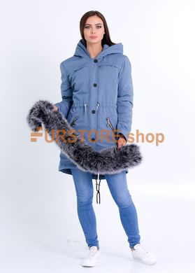 photographic Winter warm parka with fox fur in the women's fur clothing store https://furstore.shop