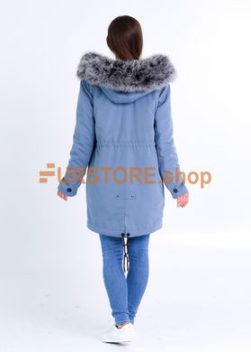 фотогорафия Зимняя теплая парка с мехом песца в магазине женской меховой одежды https://furstore.shop