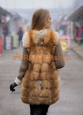 фотогорафія Жилет з лисиці 80 см, натуральне хутро в онлайн крамниці хутряного одягу https://furstore.shop
