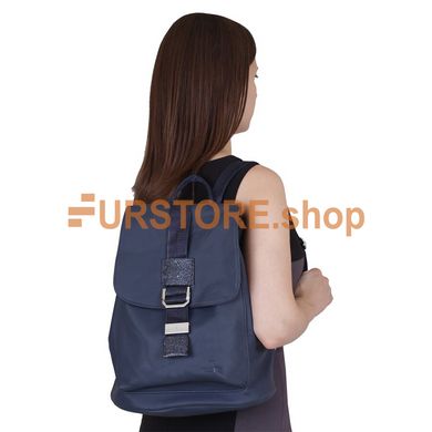 фотогорафия Сумка-рюкзак de esse T37569-502 Синяя в магазине женской меховой одежды https://furstore.shop